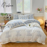 Pisoshare Fluffy Bedding Set Luxury Winter Thick Milk Velvet Duvet Cover Bed Sheet And Pillowcase