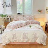 Pisoshare Fluffy Bedding Set Luxury Winter Thick Milk Velvet Duvet Cover Bed Sheet And Pillowcase