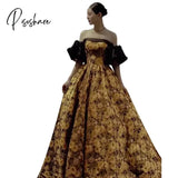Pisoshare - French Evening Dress Girls Luxurious Patchwork Colored Party Court Style Fluffy Princess