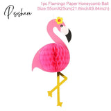 Pisoshare Hawaii Aloha Happy Birthday Banner Flamingo Hawaiian Tropical Party Decor Holiday Summer