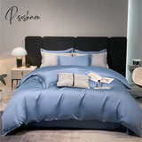 Pisoshare Heart Four-Piece Bedding Student Pillowcases For Adult Kids Simple Pattern Bed Linen Home