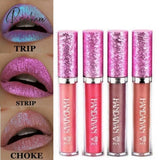 Pisoshare Hot Sales Mermaid Shimmer Lipstick Waterproof Makeup Lip Gloss 24H Long Lasting 6 Colors