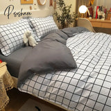 Pisoshare Ins Bedding Set Bed Linen 2 Bedrooms Duvet Cover For Girl Adults Bedspread Flat Sheet