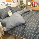 Pisoshare Ins Bedding Set Bed Linen 2 Bedrooms Duvet Cover For Girl Adults Bedspread Flat Sheet