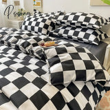 Pisoshare Ins Bedding Set Bed Linen 2 Bedrooms Duvet Cover For Girl Adults Bedspread Flat Sheet