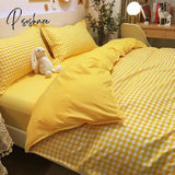 Pisoshare Ins Bedding Set Bed Linen 2 Bedrooms Duvet Cover For Girl Adults Bedspread Flat Sheet