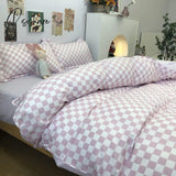 Pisoshare Ins Bedding Set Bed Linen 2 Bedrooms Duvet Cover For Girl Adults Bedspread Flat Sheet