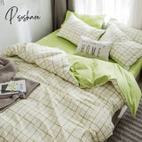 Pisoshare Ins Korean Style Four Pieces Red Cherry Quilt Cover Girls Women Autumn Winter Single Twin