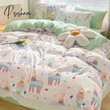 Pisoshare Ins New Girl Princess Style Bedding Set Kawaii Ruffle Bed Skirt Lace Sheets And