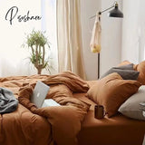 Pisoshare Ins Pastoral Style Yellow Small Flowers Bedding Set Twin Queen Size Duvet Cover Flat