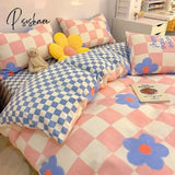 Pisoshare Ins Pastoral Style Yellow Small Flowers Bedding Set Twin Queen Size Duvet Cover Flat