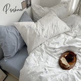 Pisoshare Ins Style Cotton Bedding Set Vintage Floral Fitted Sheet Duvet Cover Pillowcase Full