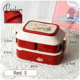 Pisoshare Japanese Style Kawaii Bento Box For Girls School Children Picnic Lunch With Compartments