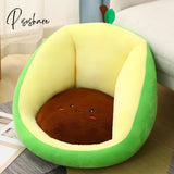 Pisoshare Kawaii Animal Seat Cushion Soft Plush Thicken Tatami Office Backrest Chair Massage Pad