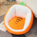 Pisoshare Kawaii Animal Seat Cushion Soft Plush Thicken Tatami Office Backrest Chair Massage Pad