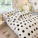 Pisoshare Kawaii Bear Bedding Sets Luxury Egyptian Cotton Duvet Cover Cute Lace Bed Sheet Fitted