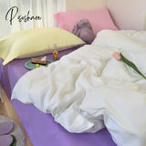 Pisoshare Kawaii Korean Bedding Set For Home Twin Full Queen King Size Cute Fitted Double Bed Sheet