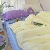 Pisoshare Kawaii Korean Bedding Set For Home Twin Full Queen King Size Cute Fitted Double Bed Sheet