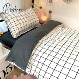 Pisoshare Kawaii Rabbit Printed Bed Linen Floral Duvet Cover Pillowcase Bedding Set Sheet Quilt