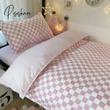 Pisoshare Kawaii Rabbit Printed Bed Linen Floral Duvet Cover Pillowcase Bedding Set Sheet Quilt