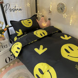 Pisoshare Kawaii Rabbit Printed Bed Linen Floral Duvet Cover Pillowcase Bedding Set Sheet Quilt