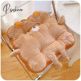 Pisoshare Kawaii Square Cookies Cushion Chair Soft Pad Thick Seat For Dining Patio Home Office