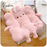 Pisoshare Kawaii Square Cookies Cushion Chair Soft Pad Thick Seat For Dining Patio Home Office