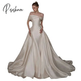 Pisoshare - Light Wedding Dress One Shoulder Main New Bride Toast Fish Tail Outgoing Big