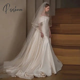 Pisoshare - Light Wedding Dress One Shoulder Main New Bride Toast Fish Tail Outgoing Big