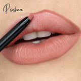 Pisoshare Lip Liner 12 Colors Waterproofsexy Red Matte Contour Tint Lipstick Long Lasting Non-Stick