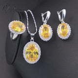 Pisoshare Luxury Bridal Wedding Jewelry Set Women’s White Gold Plated Inlay Aaa Cubic Zirconia