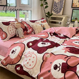 Pisoshare Luxury Nordic Bedclothes Bedding Set Duvet Cover Comforter Sets Bed Sheet Bedroom Anime