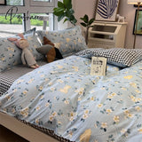 Pisoshare Luxury Nordic Bedclothes Bedding Set Duvet Cover Comforter Sets Bed Sheet Bedroom Anime