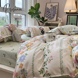 Pisoshare Luxury Nordic Bedclothes Bedding Set Duvet Cover Comforter Sets Bed Sheet Bedroom Anime