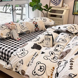 Pisoshare Luxury Nordic Bedclothes Bedding Set Duvet Cover Comforter Sets Bed Sheet Bedroom Anime