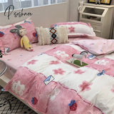 Pisoshare Luxury Nordic Bedclothes Bedding Set Duvet Cover Comforter Sets Bed Sheet Bedroom Anime