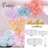 Pisoshare Macaron Balloons Garland Latex Ballons Arch Happy Birthday Party Decor Kids Adult Wedding