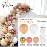 Pisoshare Macaron Balloons Garland Latex Ballons Arch Happy Birthday Party Decor Kids Adult Wedding