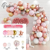 Pisoshare Macaron Balloons Garland Latex Ballons Arch Happy Birthday Party Decor Kids Adult Wedding