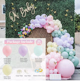 Pisoshare Macaron Balloons Garland Latex Ballons Arch Happy Birthday Party Decor Kids Adult Wedding