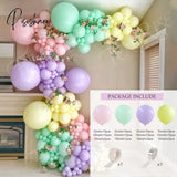 Pisoshare Macaron Balloons Garland Latex Ballons Arch Happy Birthday Party Decor Kids Adult Wedding