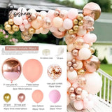 Pisoshare Macaron Balloons Garland Latex Ballons Arch Happy Birthday Party Decor Kids Adult Wedding