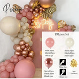 Pisoshare Macaron Balloons Garland Latex Ballons Arch Happy Birthday Party Decor Kids Adult Wedding