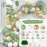 Pisoshare Macaron Balloons Garland Latex Ballons Arch Happy Birthday Party Decor Kids Adult Wedding