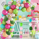 Pisoshare Macaron Balloons Garland Latex Ballons Arch Happy Birthday Party Decor Kids Adult Wedding