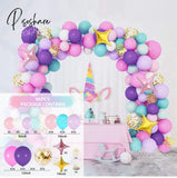 Pisoshare Macaron Balloons Garland Latex Ballons Arch Happy Birthday Party Decor Kids Adult Wedding