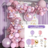 Pisoshare Macaron Balloons Garland Latex Ballons Arch Happy Birthday Party Decor Kids Adult Wedding