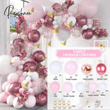 Pisoshare Macaron Balloons Garland Latex Ballons Arch Happy Birthday Party Decor Kids Adult Wedding