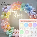 Pisoshare Macaron Balloons Garland Latex Ballons Arch Happy Birthday Party Decor Kids Adult Wedding