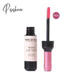 Pisoshare Makeup Lipstick Red Wine Bottle Lip Gloss Long Lasting Matte Moisturizer Lipgloss